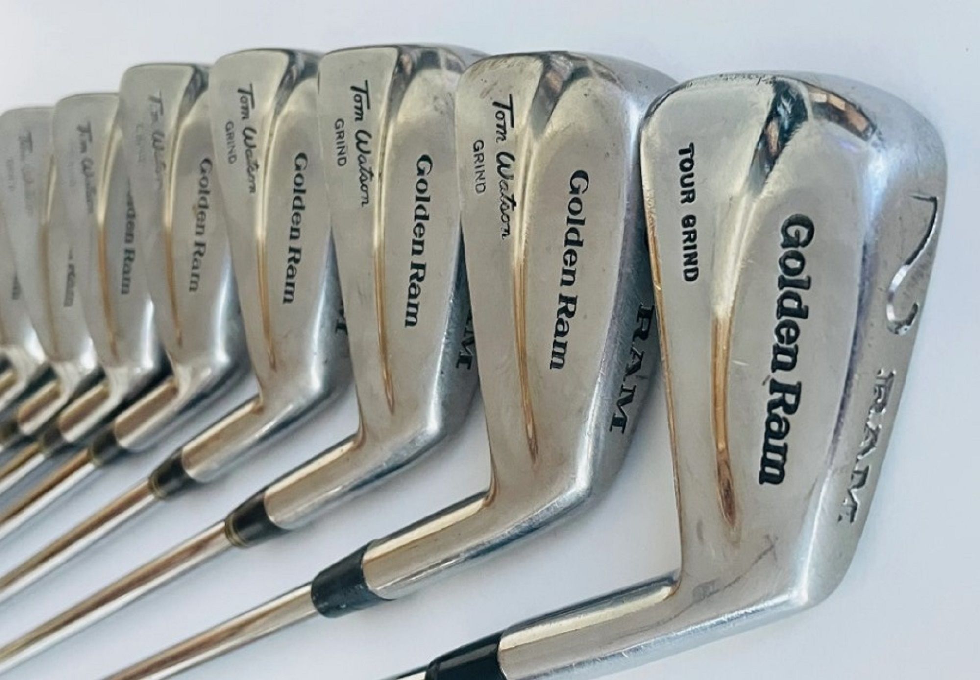 A picture of Golden Ram Tom Watson Tour Grind blade golf irons