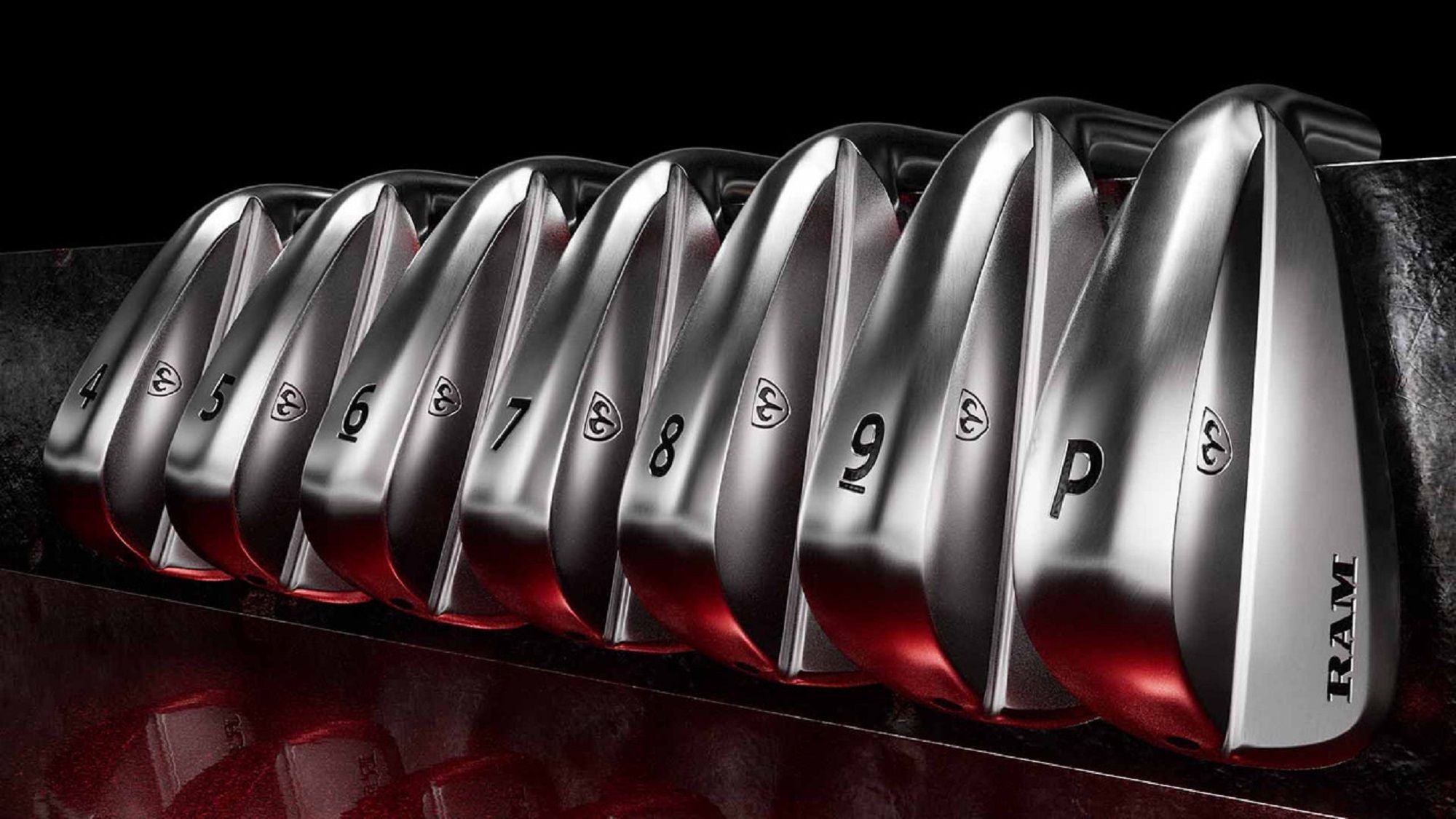 a picture of the new Ram FX77 golf irons